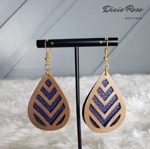 Handmade Faux Leather Earrings!